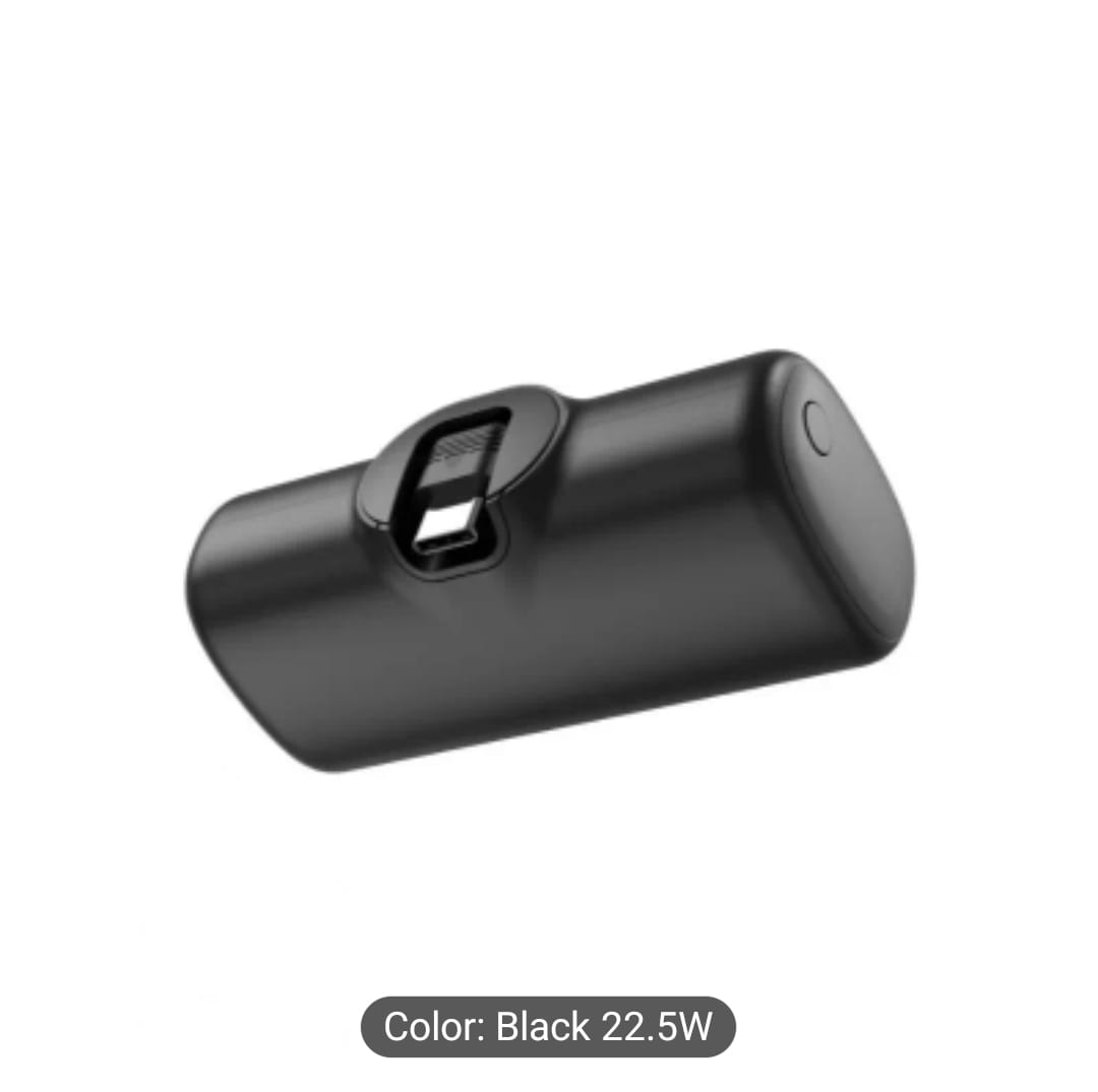 Mini Batterie Externe USB-C Intégré 22.5W — Charge Rapide, 2 Coloris