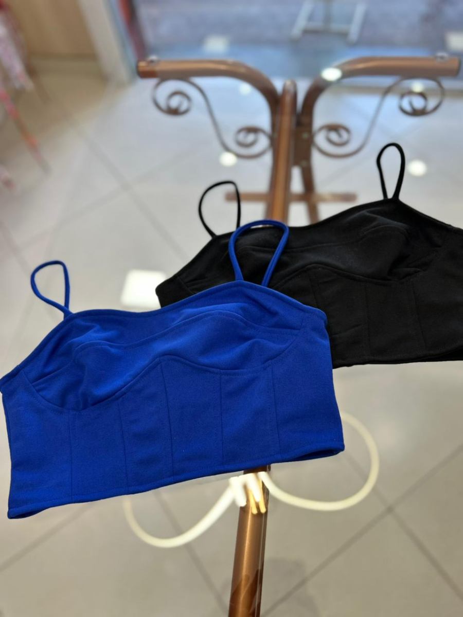 Top Cropped Alças Finas