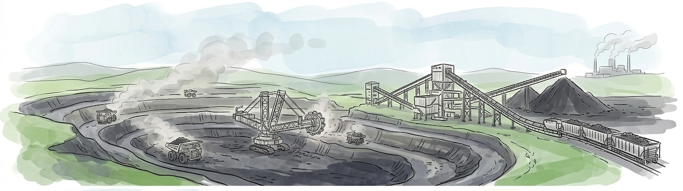 Mining operations in Asia