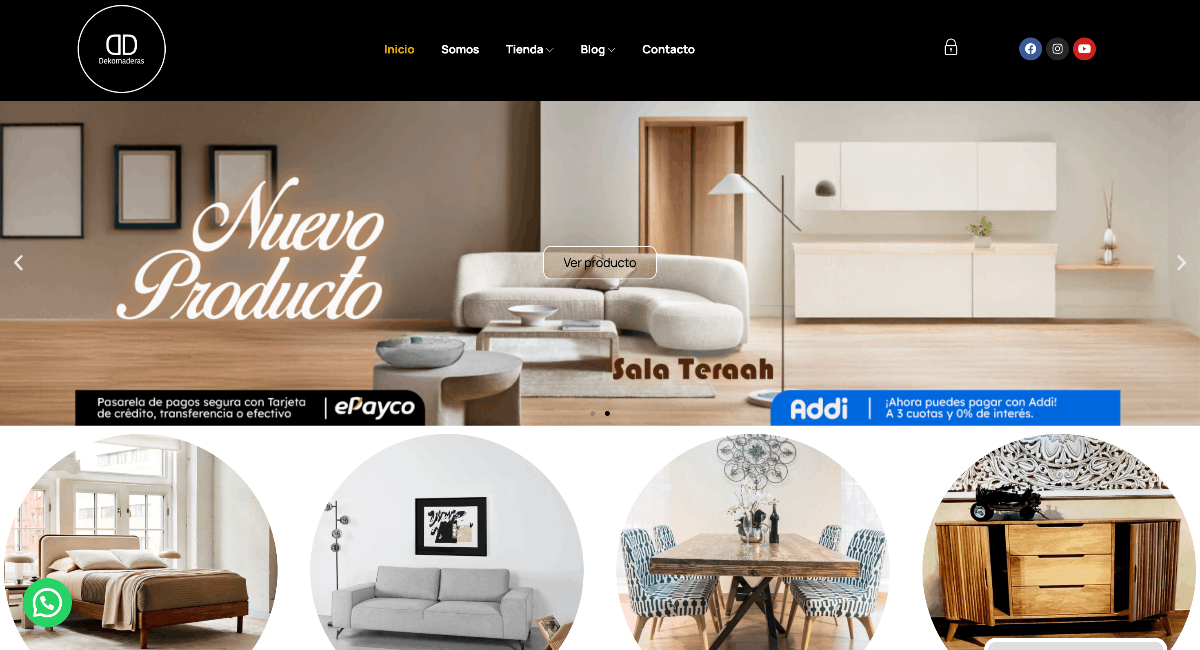 Premium wooden furniture showroom