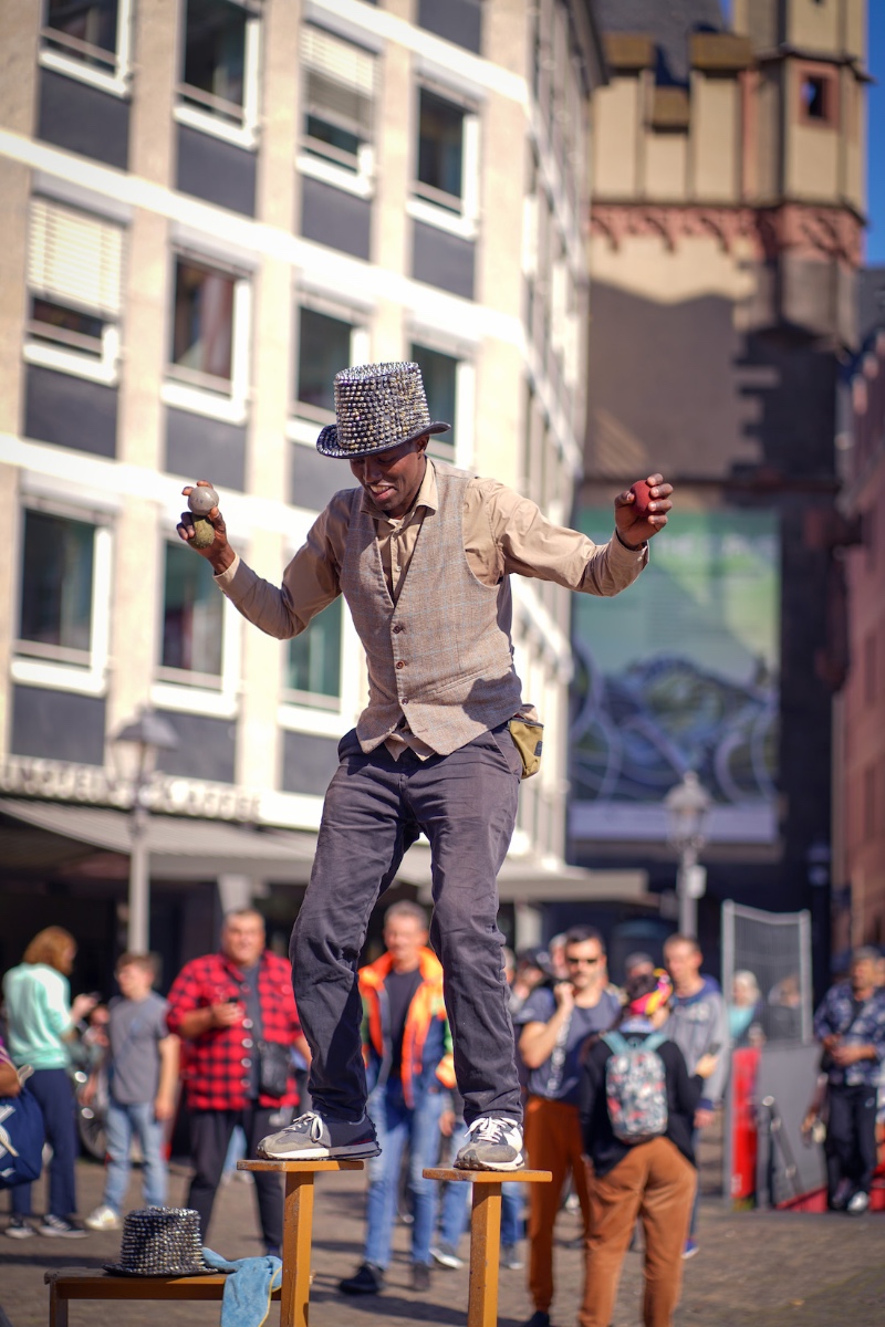 Vienna Street Performance - The King of Balance Street show performance location in Vienna, Austria