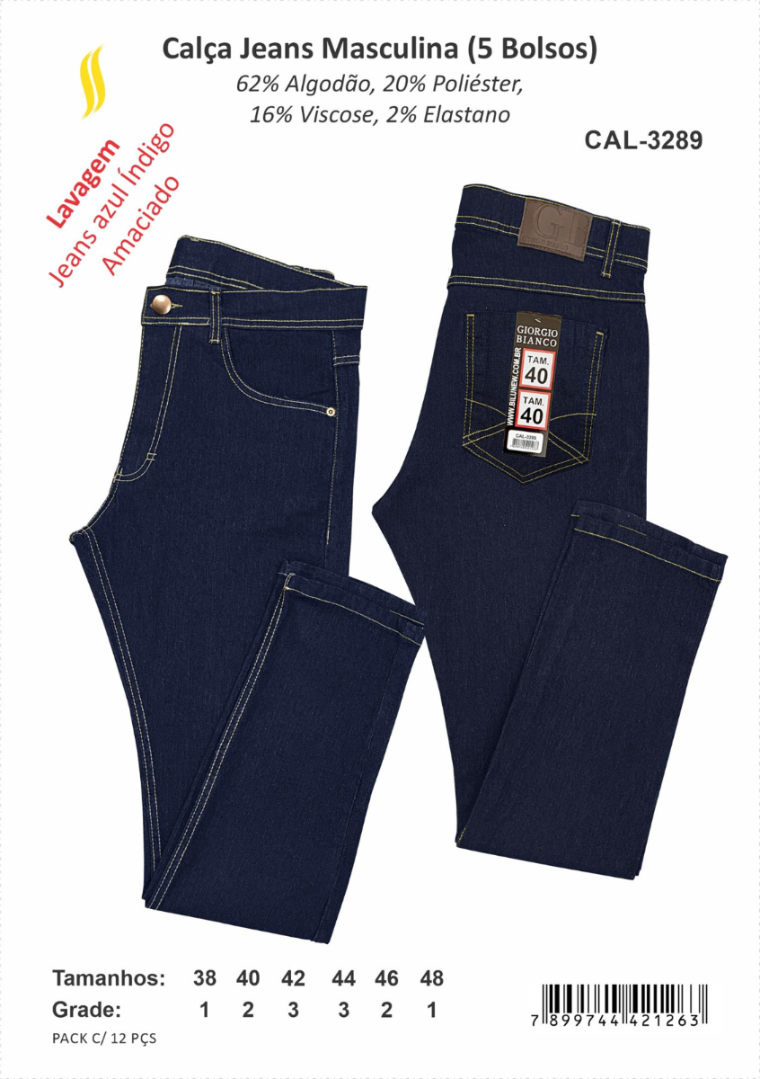 Calça Jeans Giorgio Bianco CAL-3289