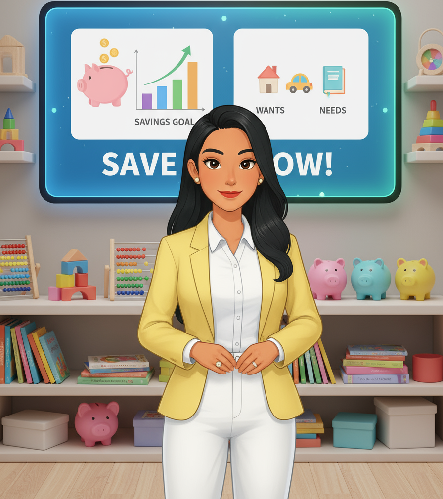 Como ensinar seus filhos a poupar