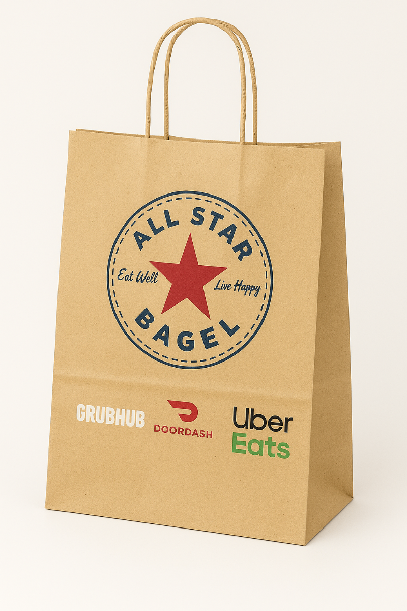 Custom branded paper bag example 13