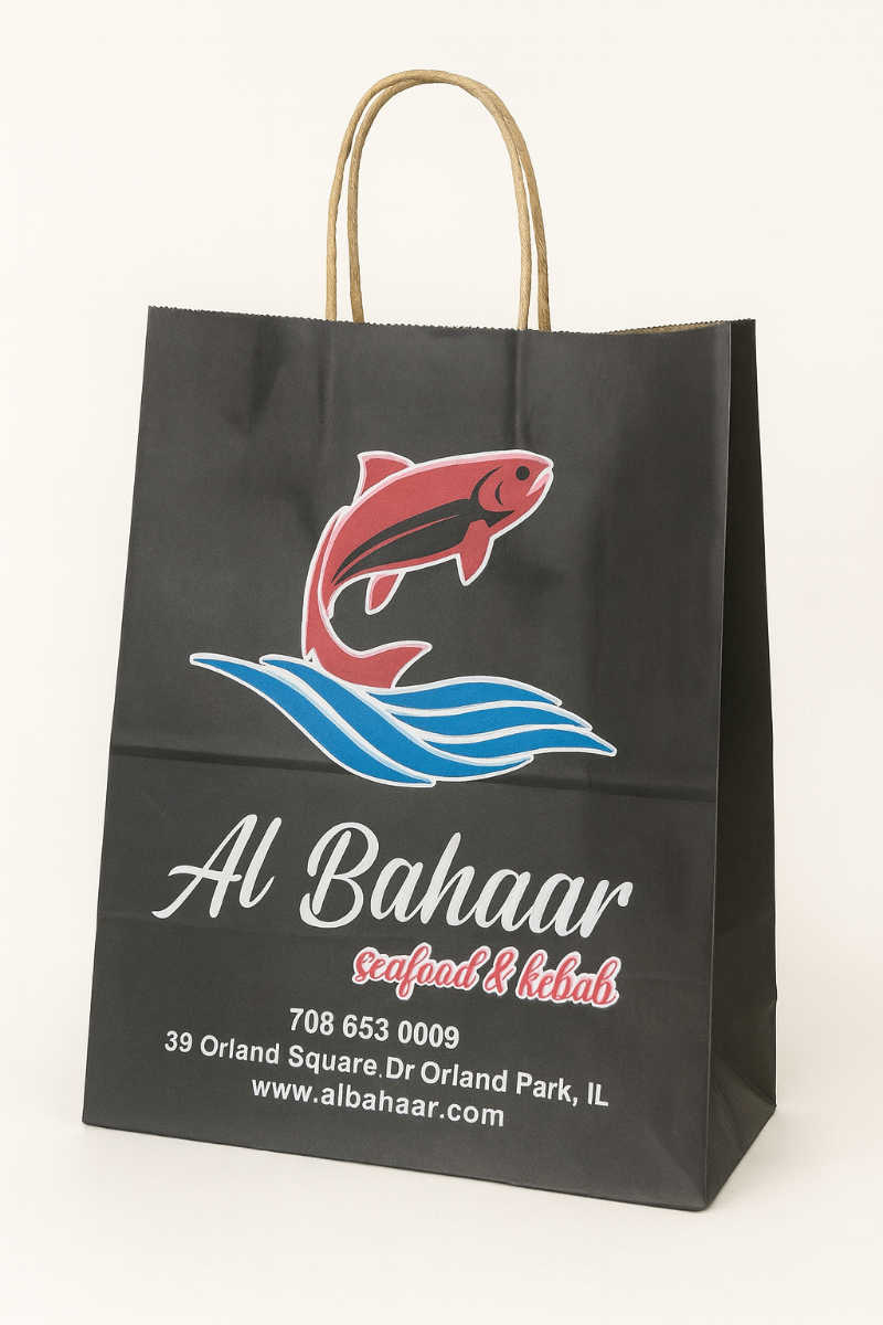 Custom branded paper bag example 10