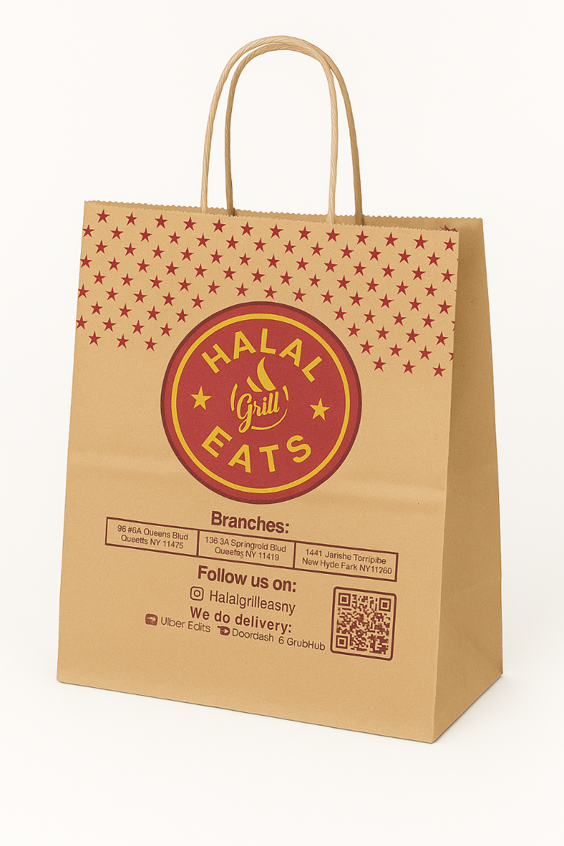 Custom branded paper bag example 12