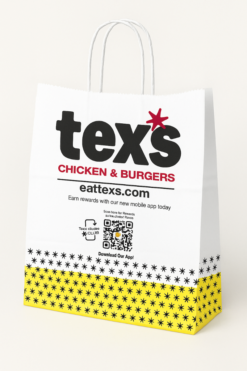 Custom branded paper bag example 14