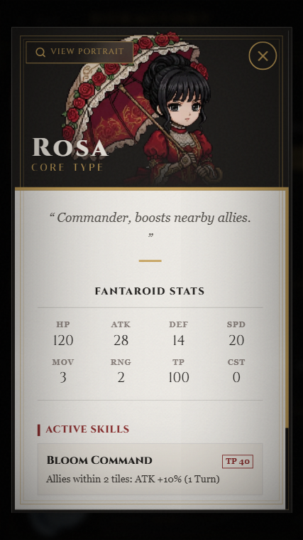 Fantaroids Garden Character Card