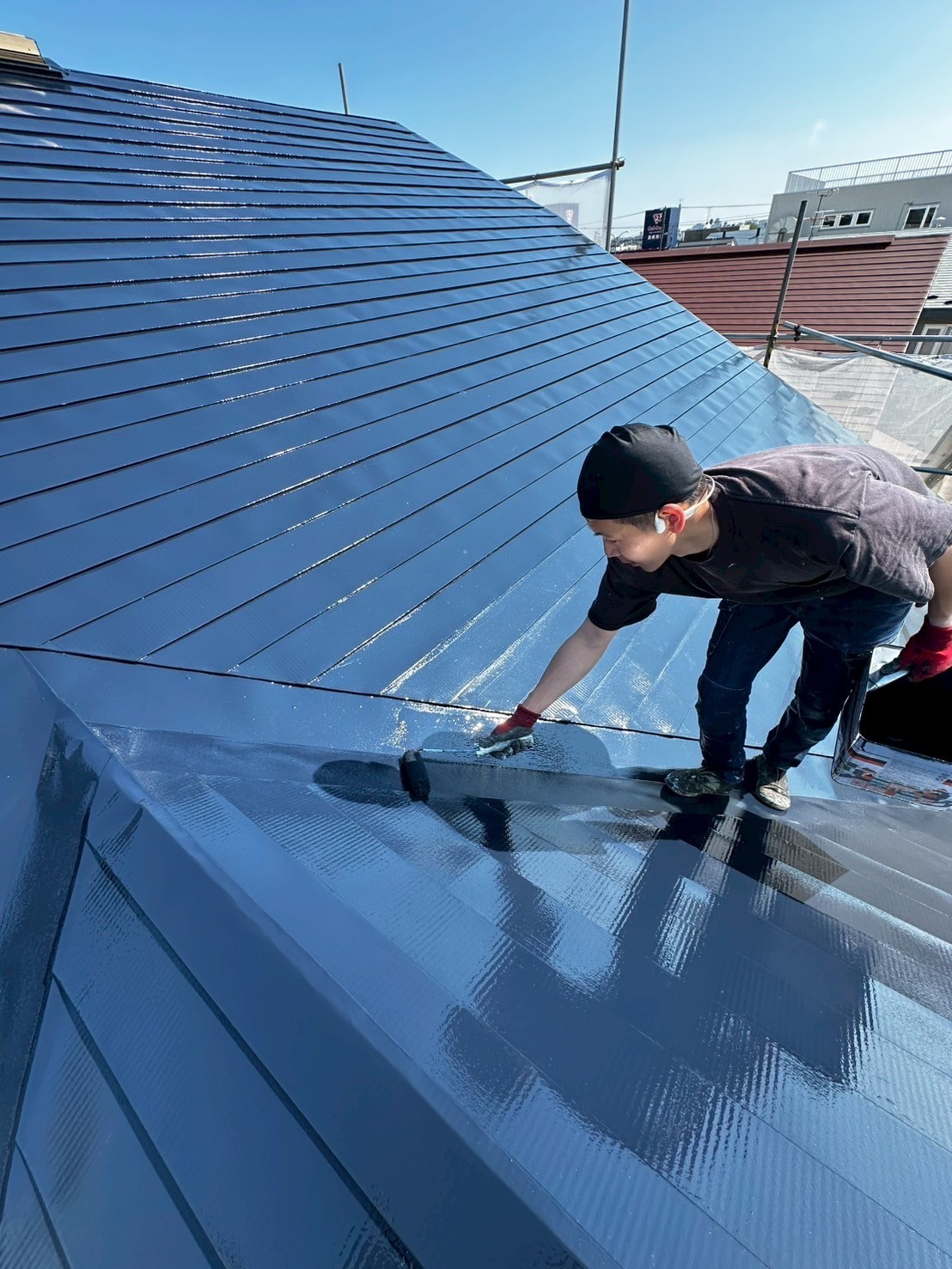 屋根塗装施工例