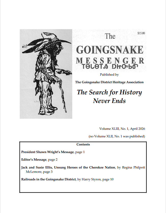 The Goingsnake Messenger — Vol. 43, No. 1 Cover