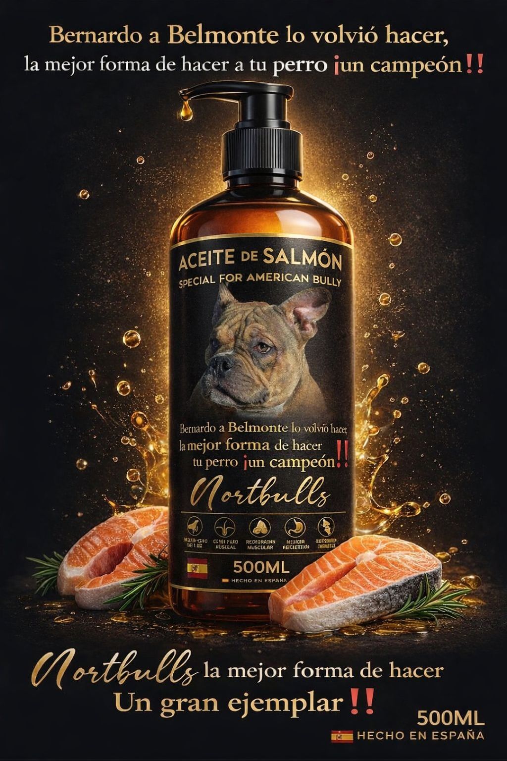 Aceite de Salmón Nortbulls Special for American Bully