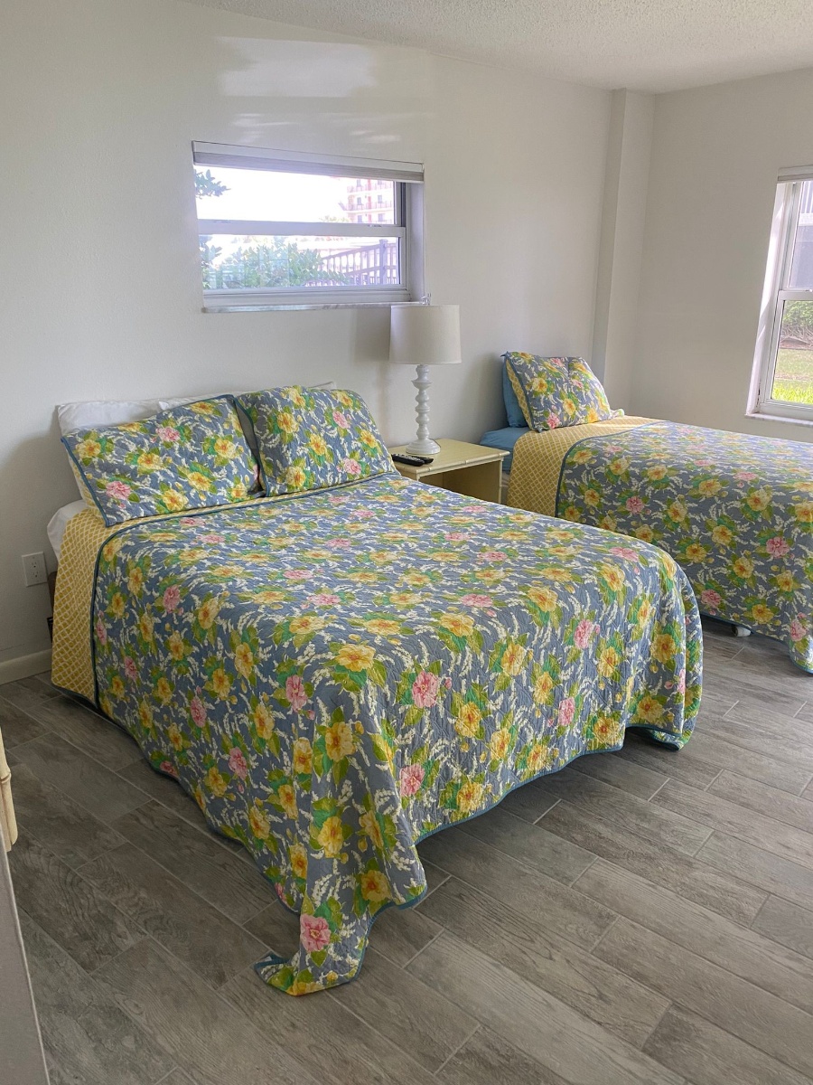 Clean residential bedroom