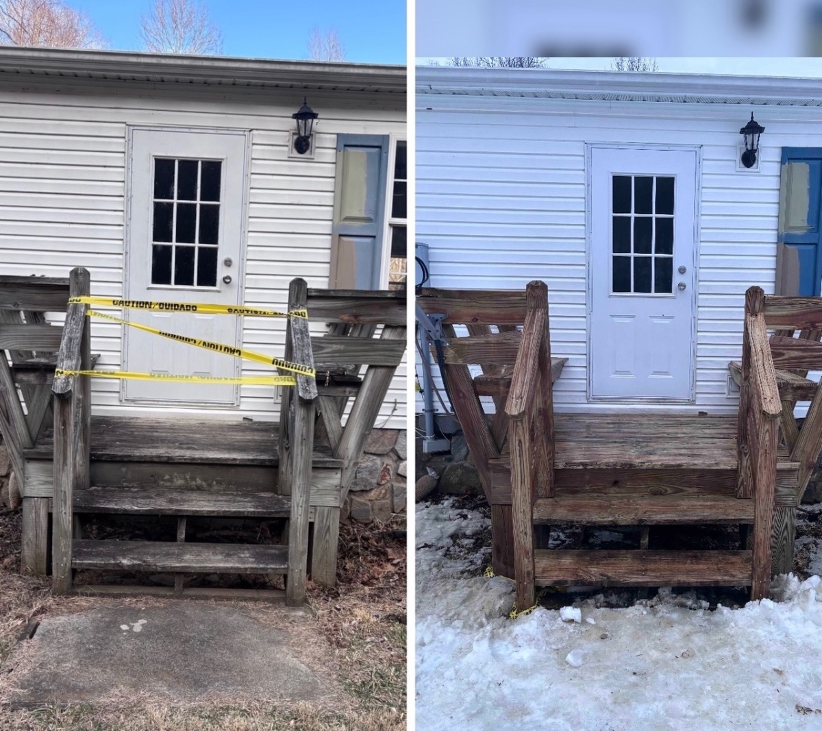 Deck Cleaning - Before & After