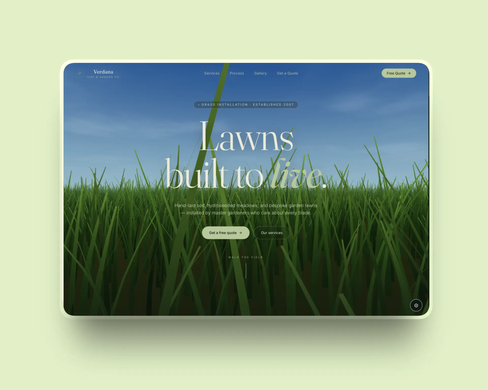 Hand-Laid Sod, Hydroseed Meadows & Bespoke Gardens