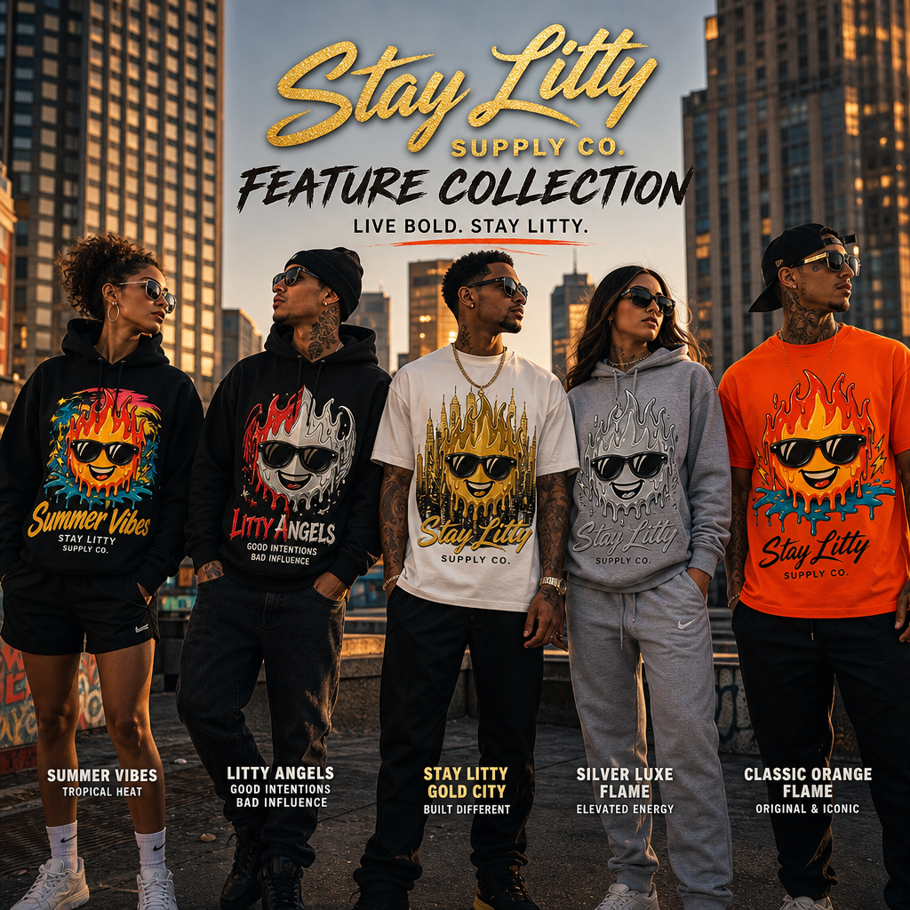 StayLitty Chrome Logo Hoodie