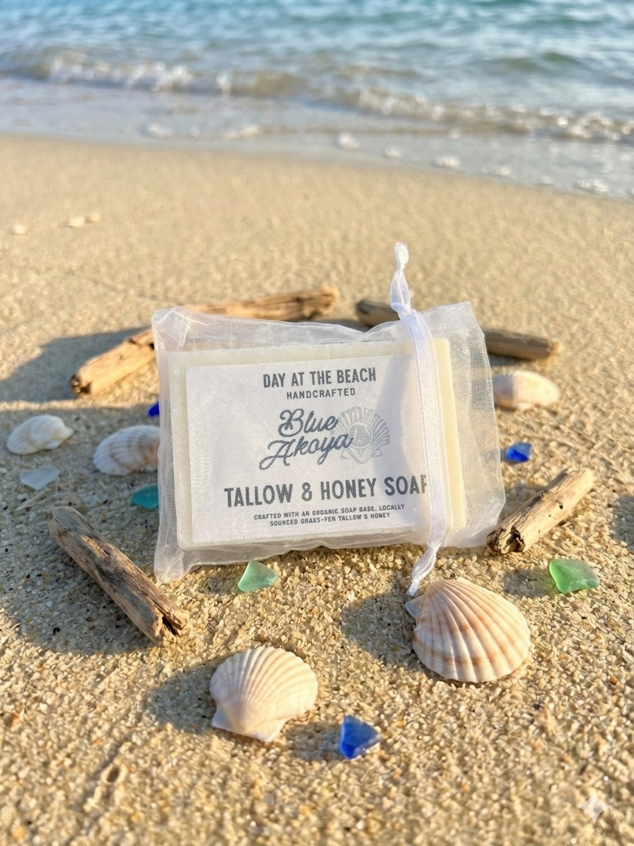 Tallow + Honey Soap (Day at the Beach)