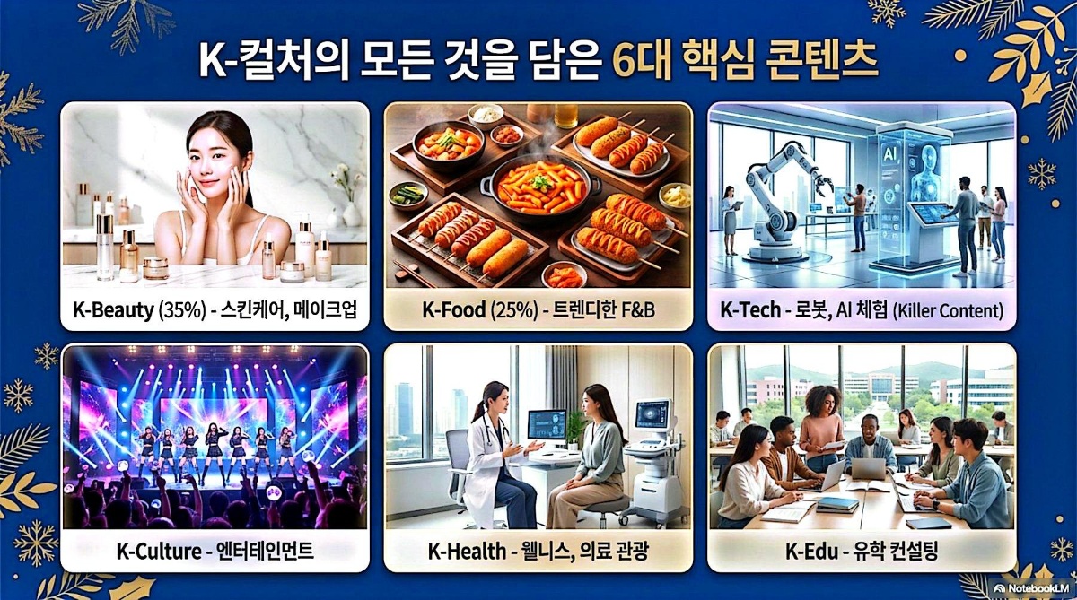 K-컬처의 모든 것을 담은 6대 핵심 콘텐츠