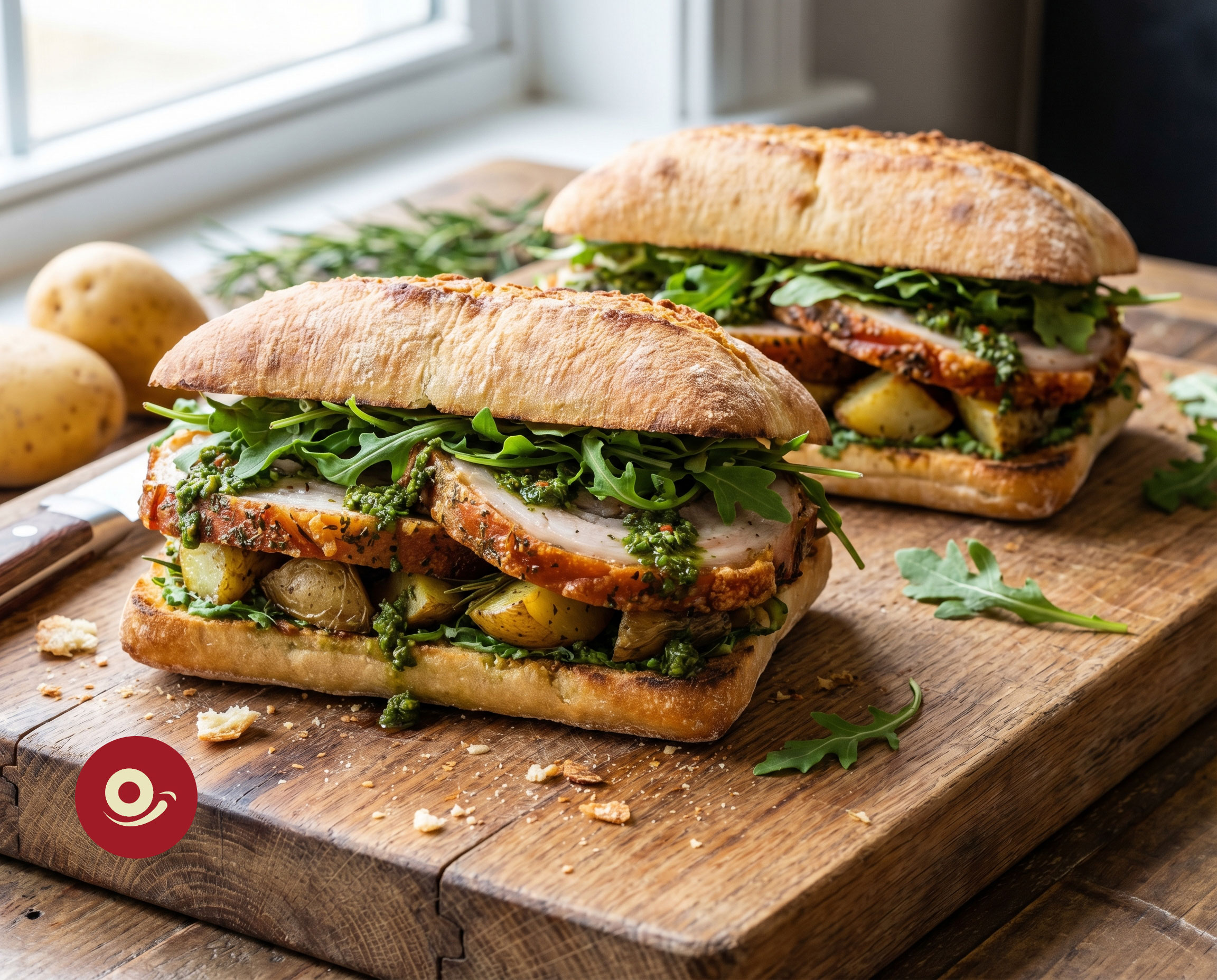 Porchetta Pesto Panino