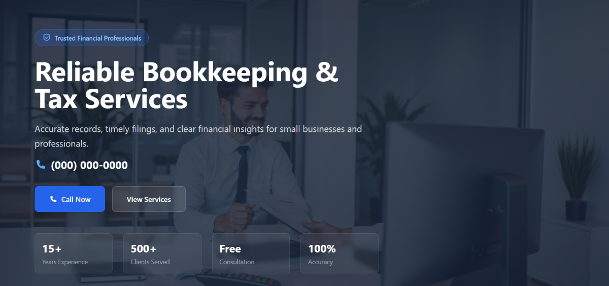 Sterling Bookkeeping — professional bookkeeping & accounting business website showcase