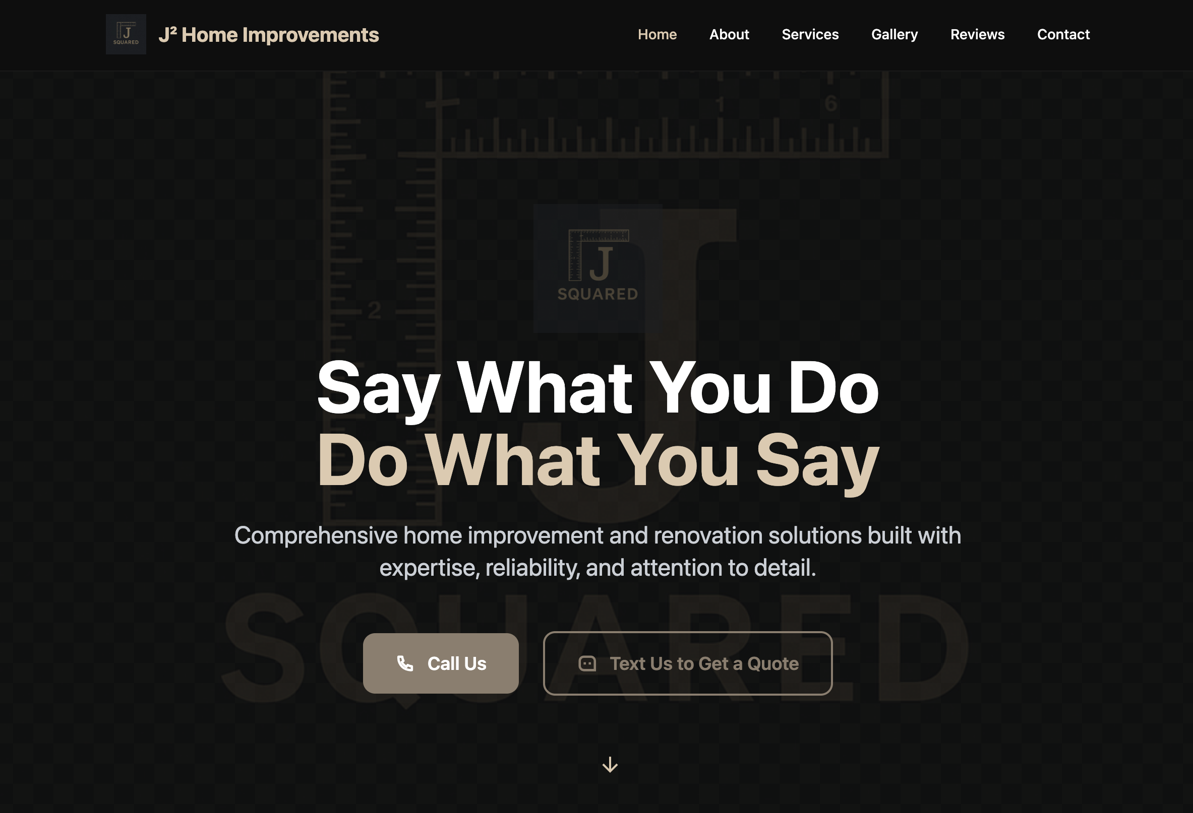 J Squared website design