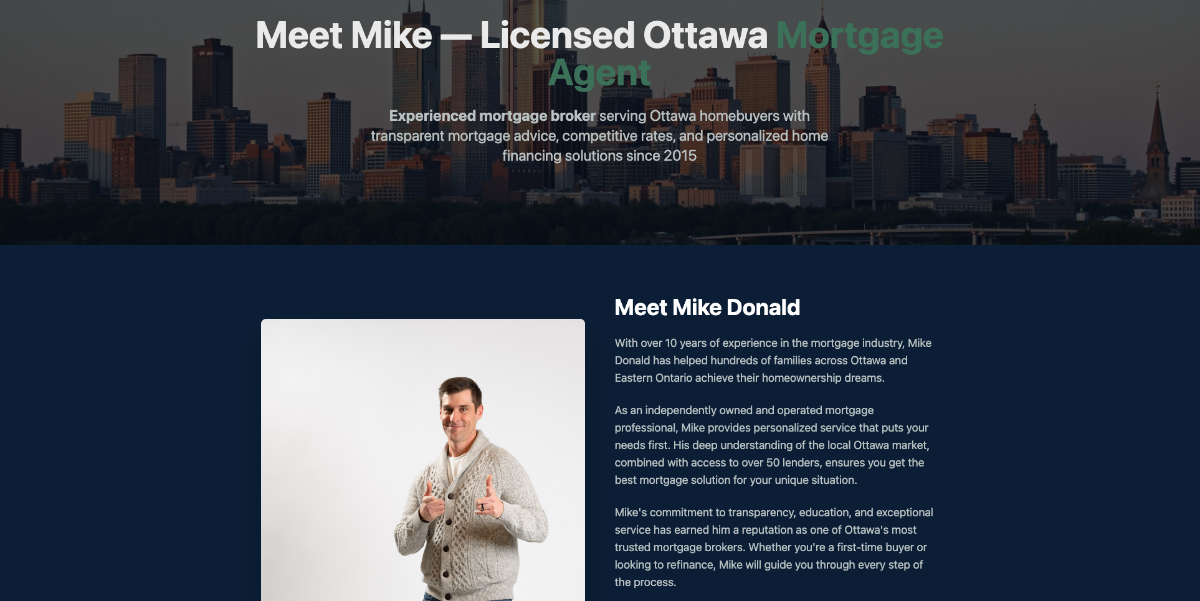 Donald Mortgages website design