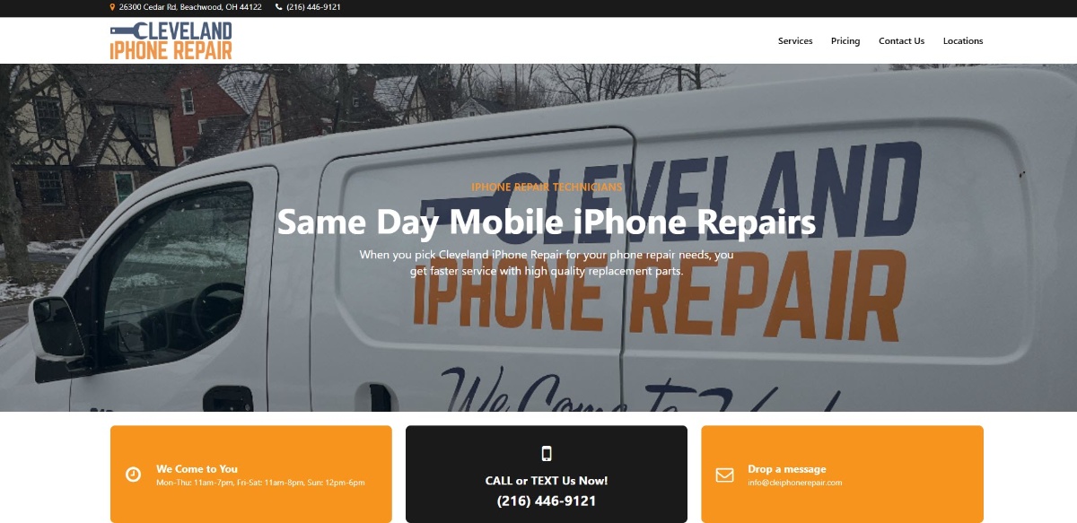 CLE iPhone Repair Website