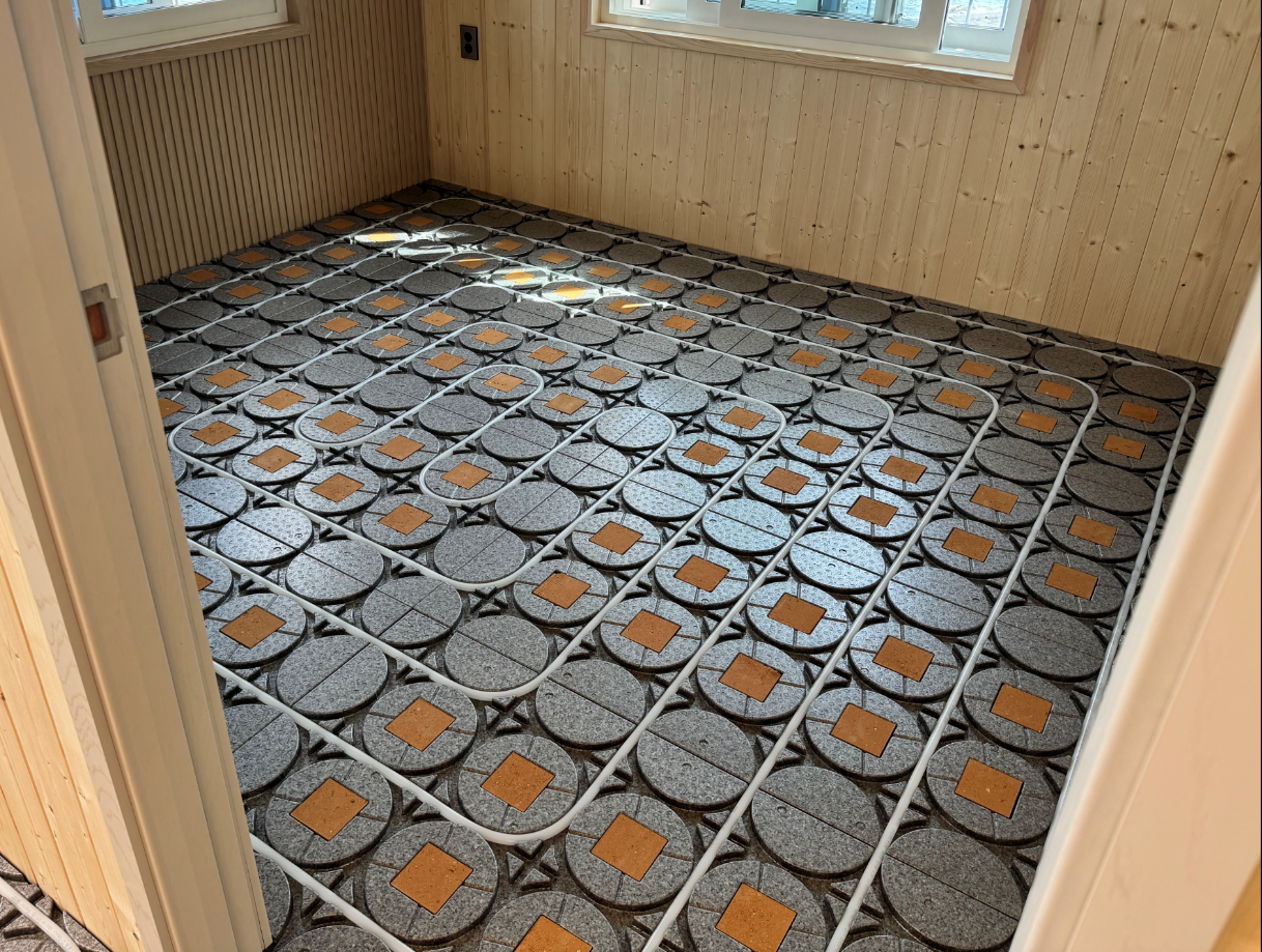 황토가 있어 축열이 되는 난방