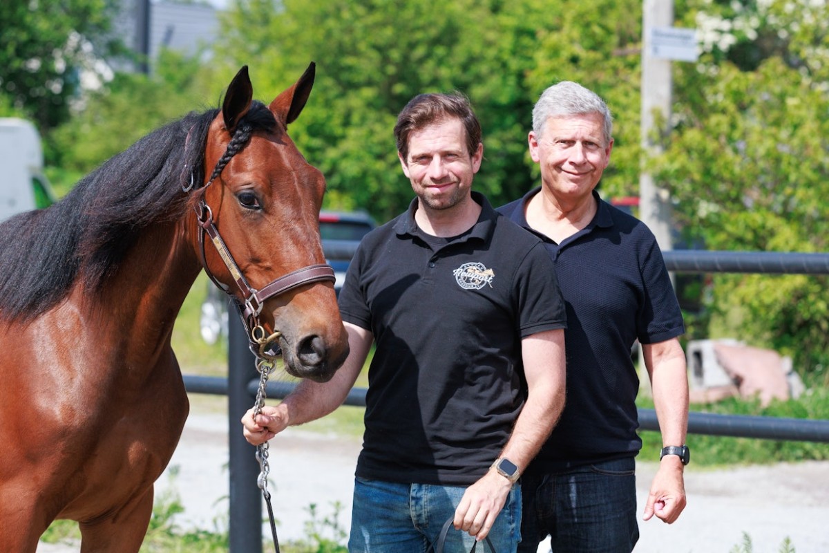Peter og Jesse ter Borgh med hest