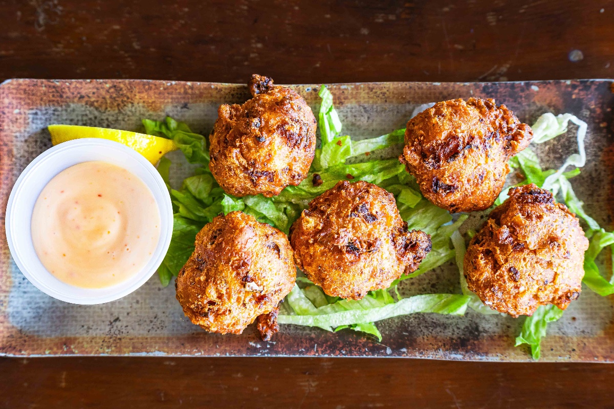 Ocean View Sports Pub conch fritters appetizer