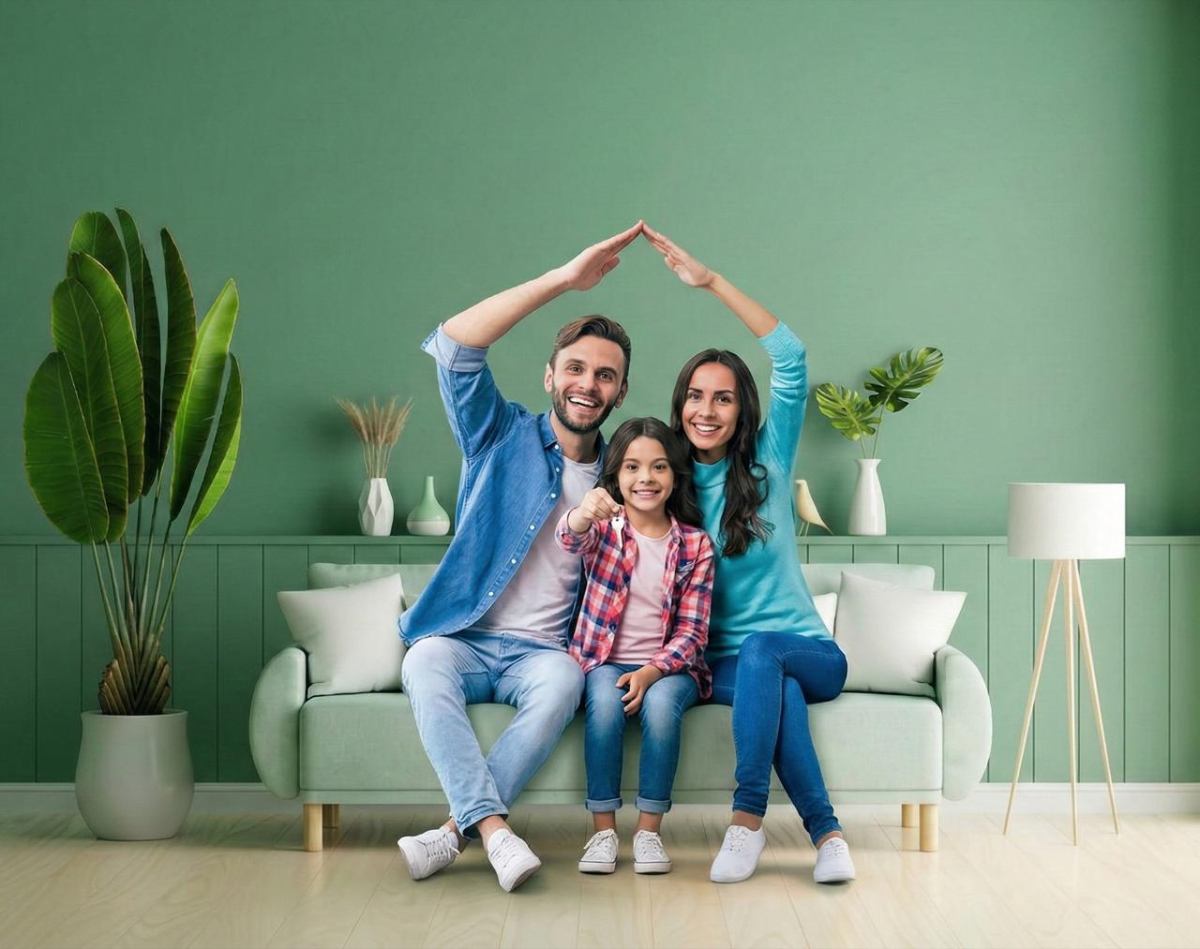 Família brasileira realizando sonhos