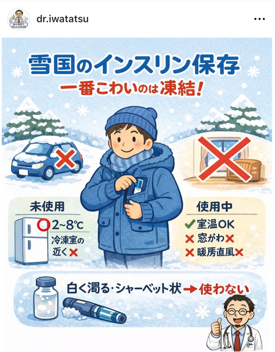 雪国のインスリン保存:凍結を防ぐための保管方法