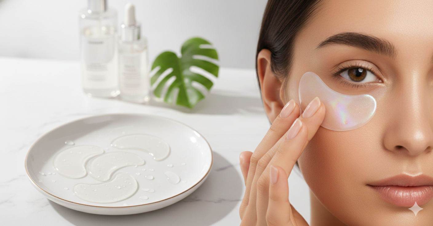 Premium hydrogel eye patch for dark circle reduction