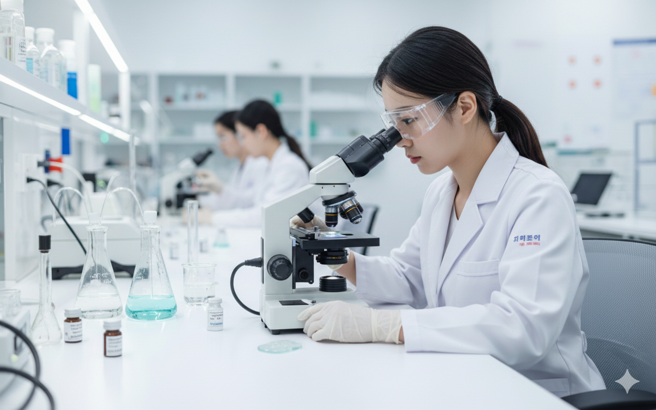 Korean cosmetic R&D laboratory with trans-dermal technology research