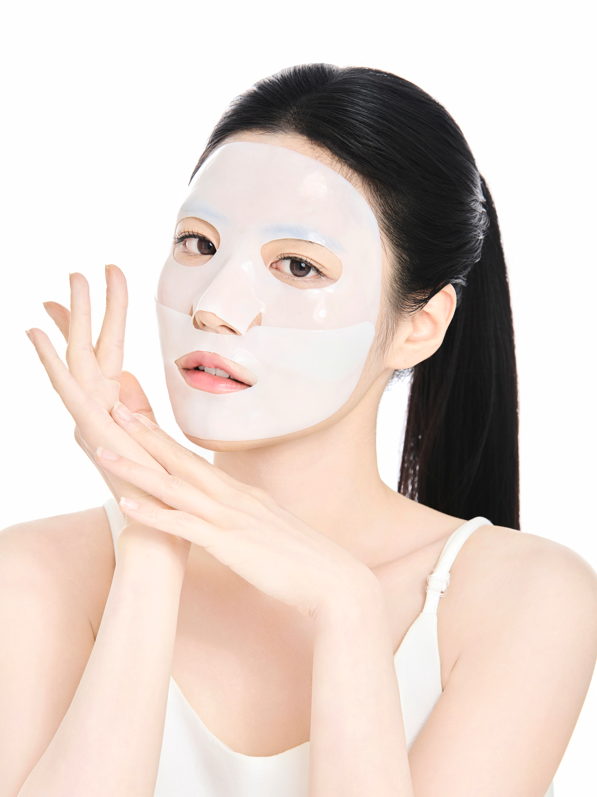 Trans-dermal hydrogel face mask with deep hydration technology Korean OEM