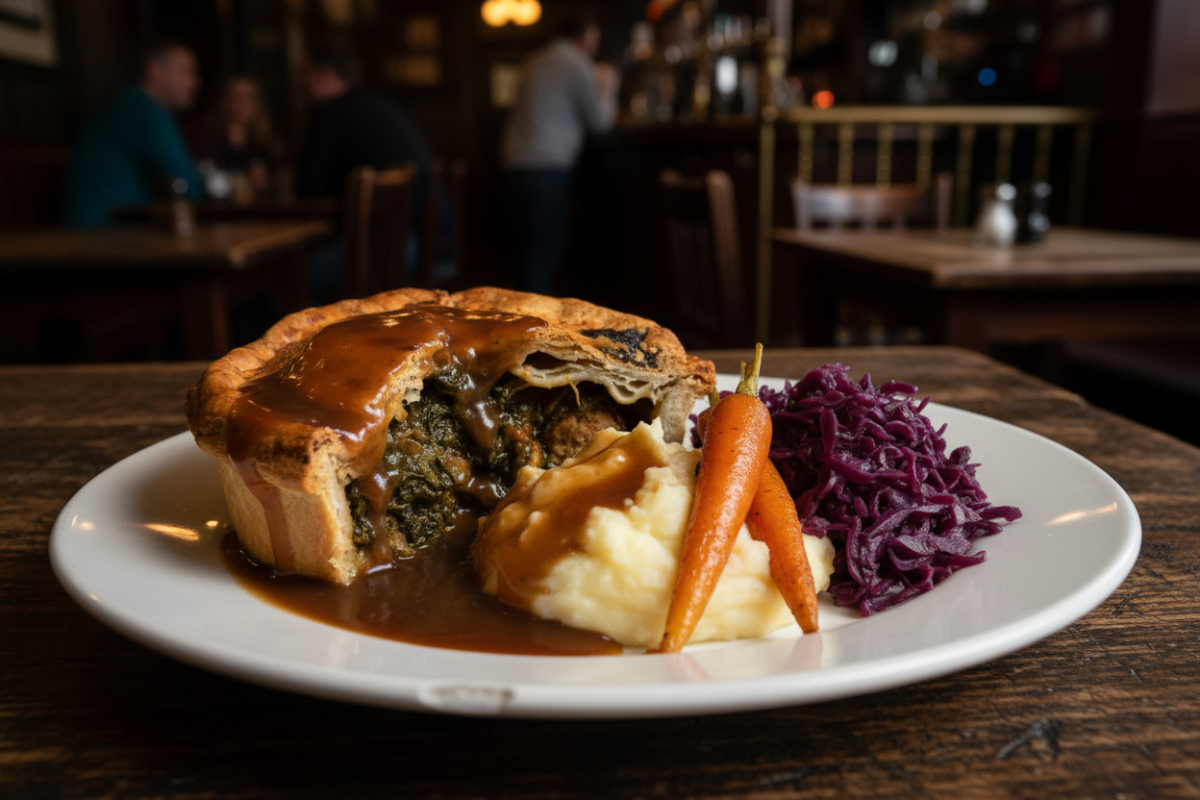 Moroccan Tagine Pub Pie (Vegan)