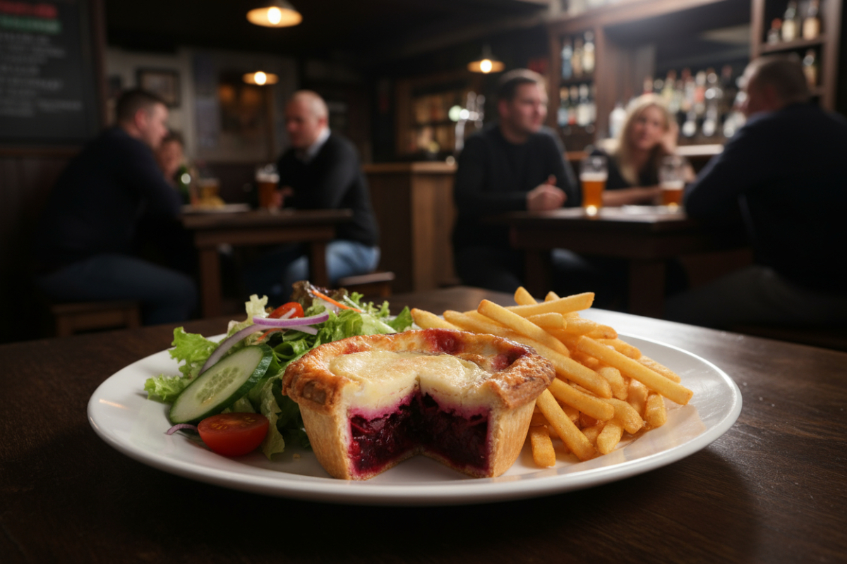 Beetroot and Goats Cheese and Horseradish 300g Pub Pie (Vegetarian)