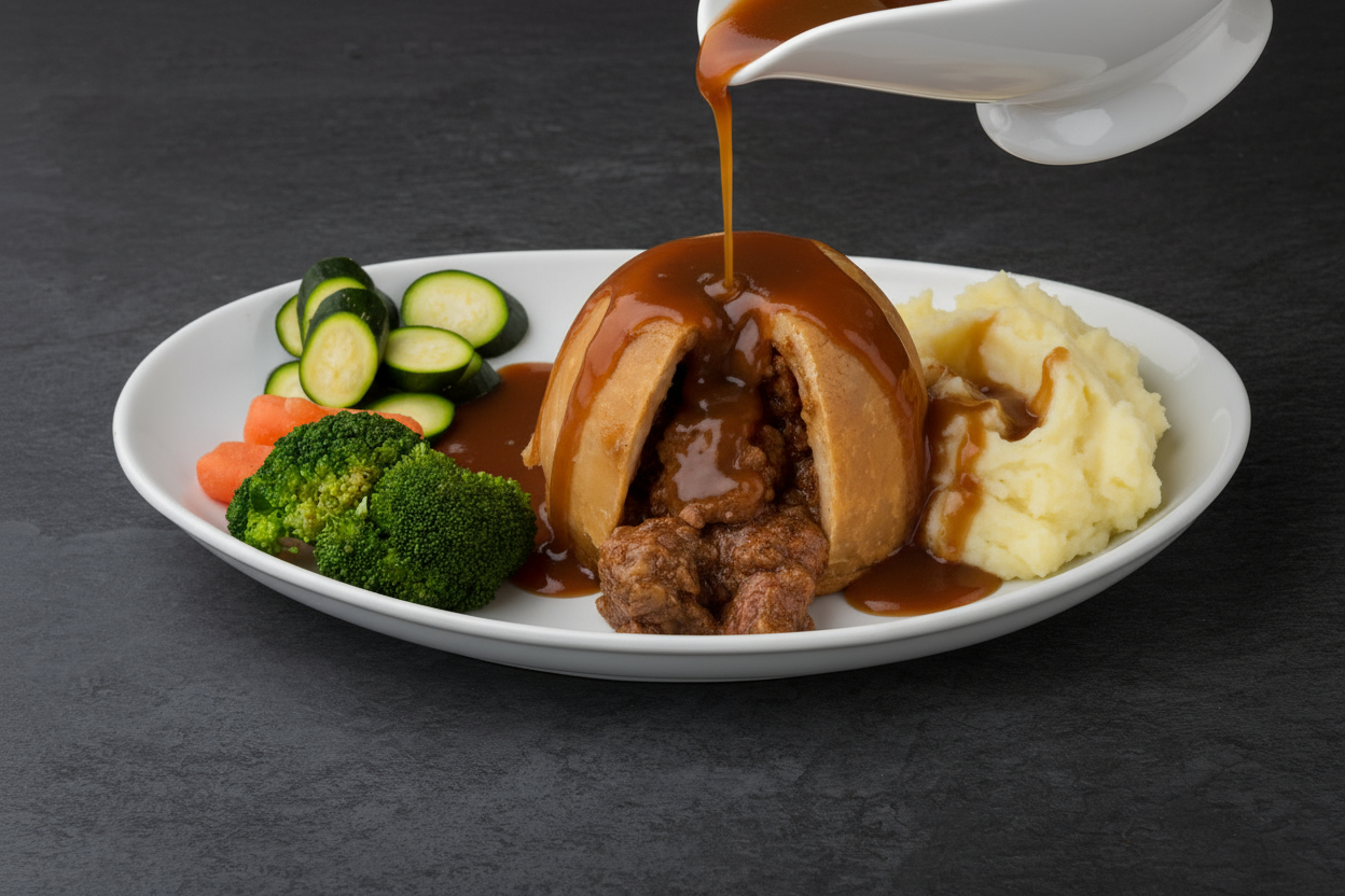 Steamed Meat Suet Puddings