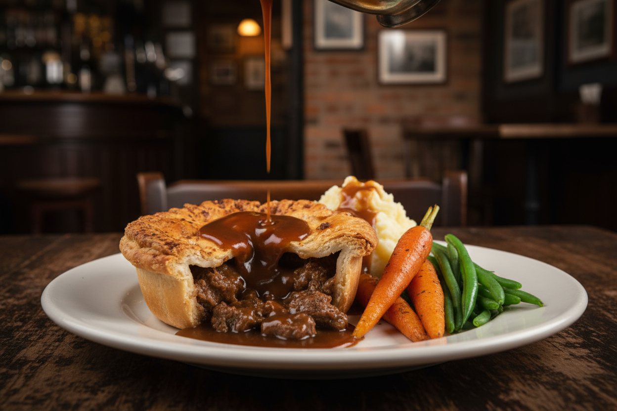 Steak and Stilton Pub Pie
