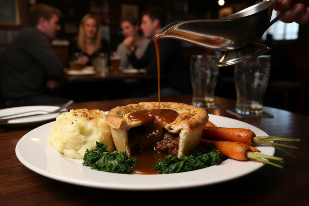 Venison with Smoked Bacon Pub Pie