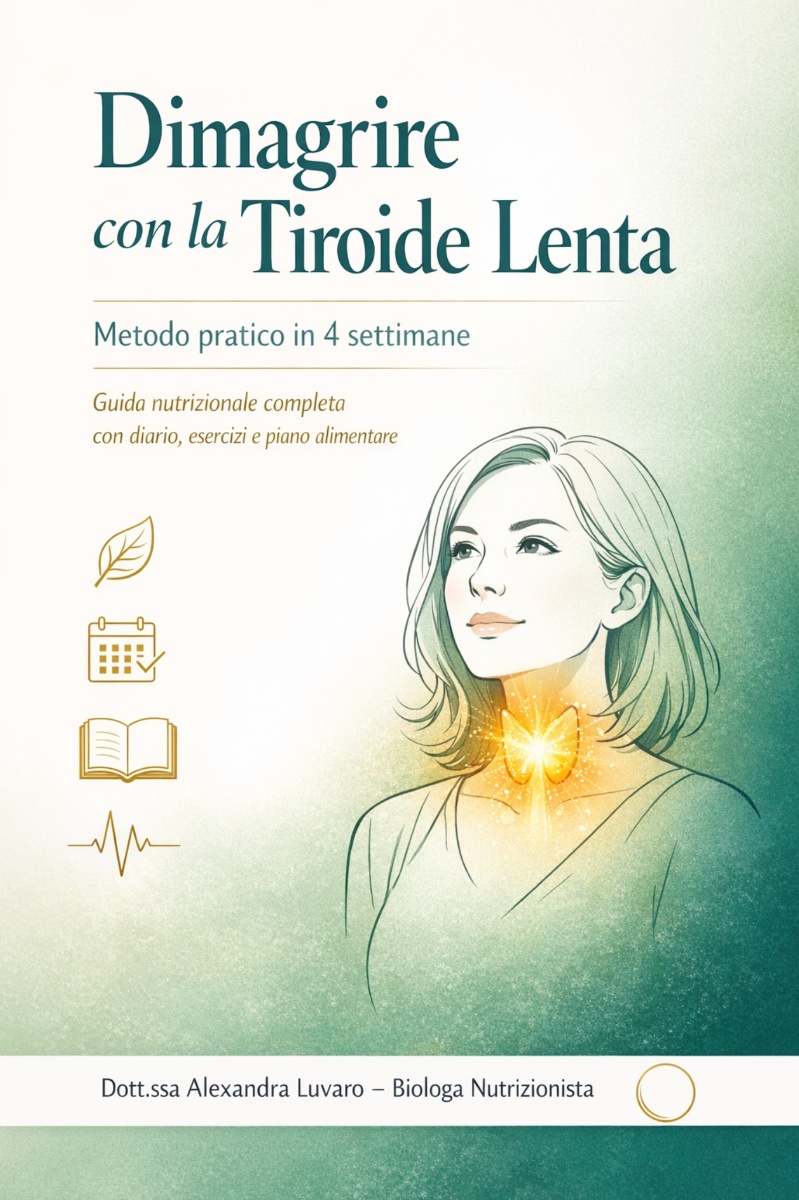 Dimagrire con la Tiroide Lenta - Copertina eBook Dott.ssa Alexandra Luvaro