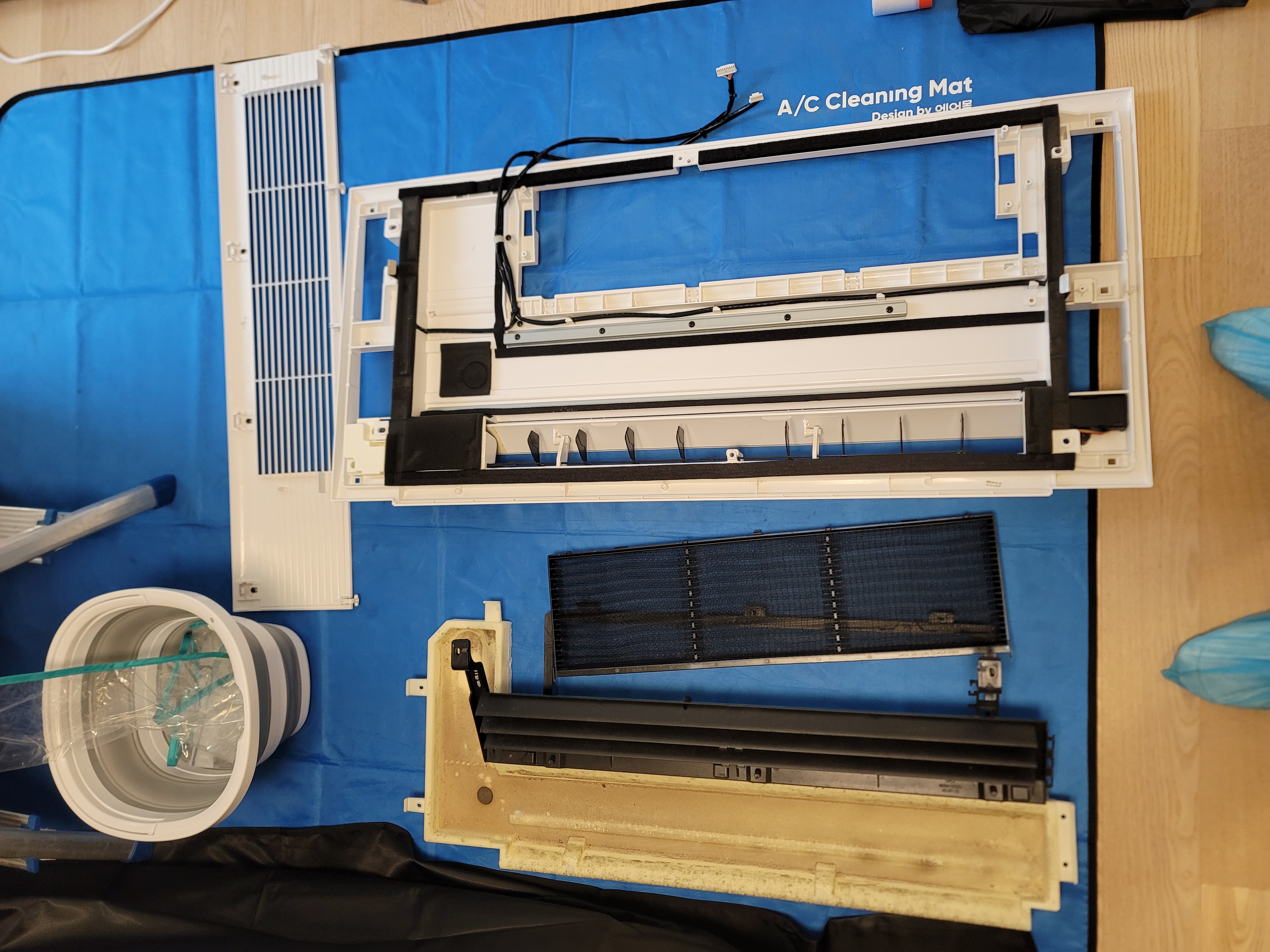 시스템 에어컨 덕트 청소 세척 전