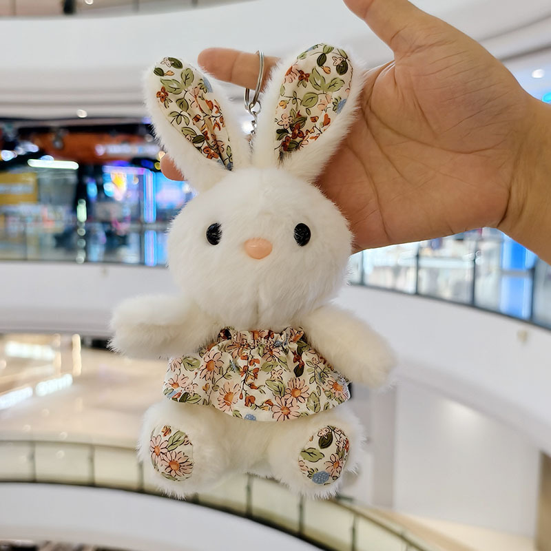 컬러꽃치마토끼키링 (15cm*8cm) 3
