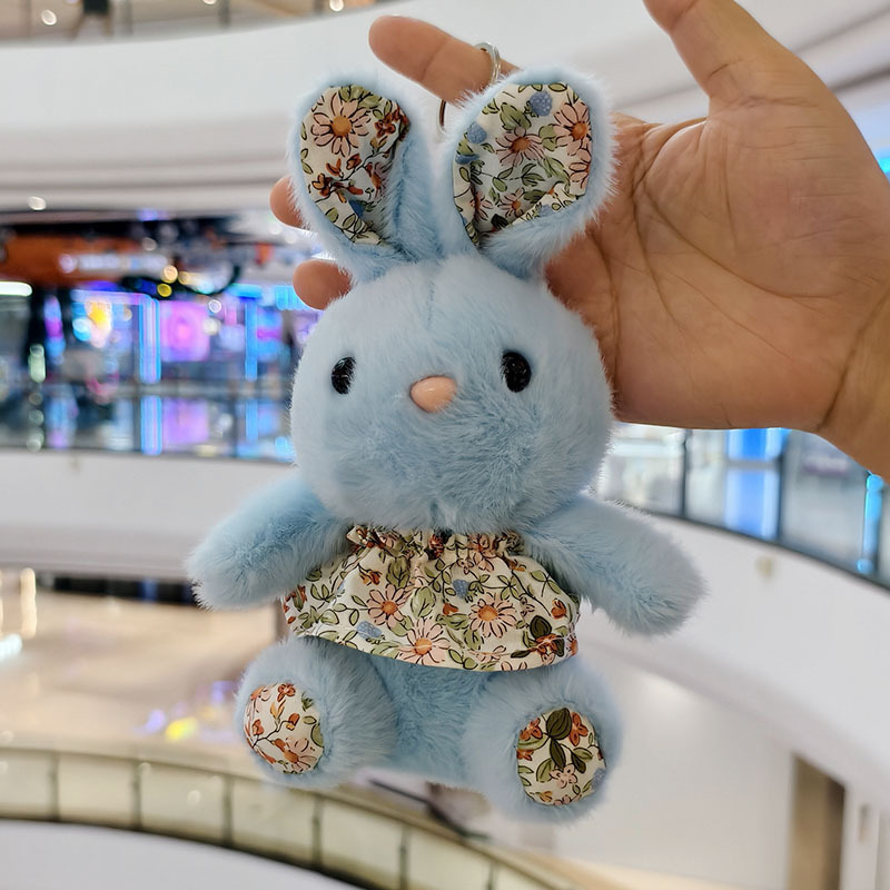 컬러꽃치마토끼키링 (15cm*8cm) 상세 1