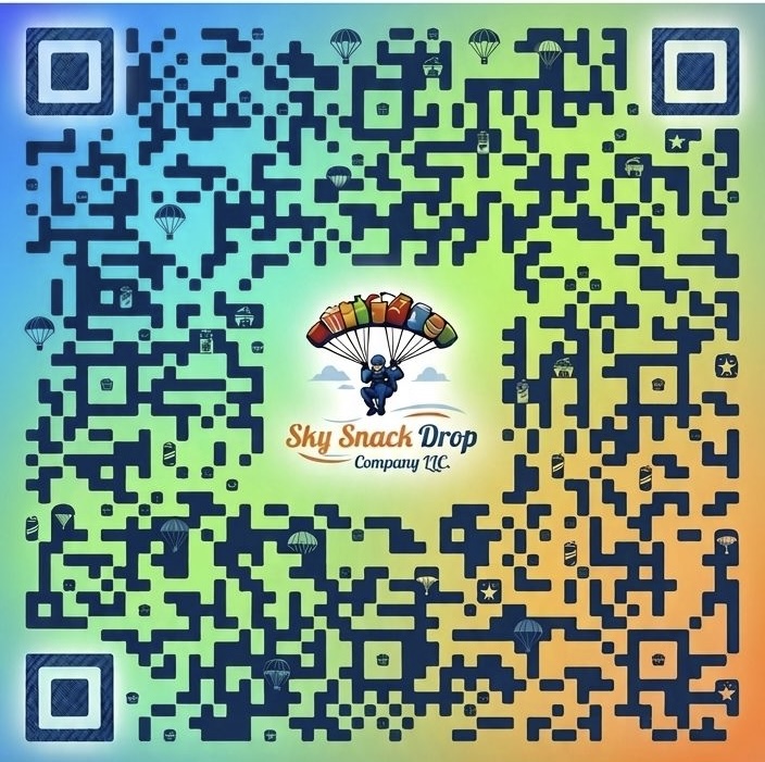 SkySnackDrop QR Code - Scan to choose your favorite snacks