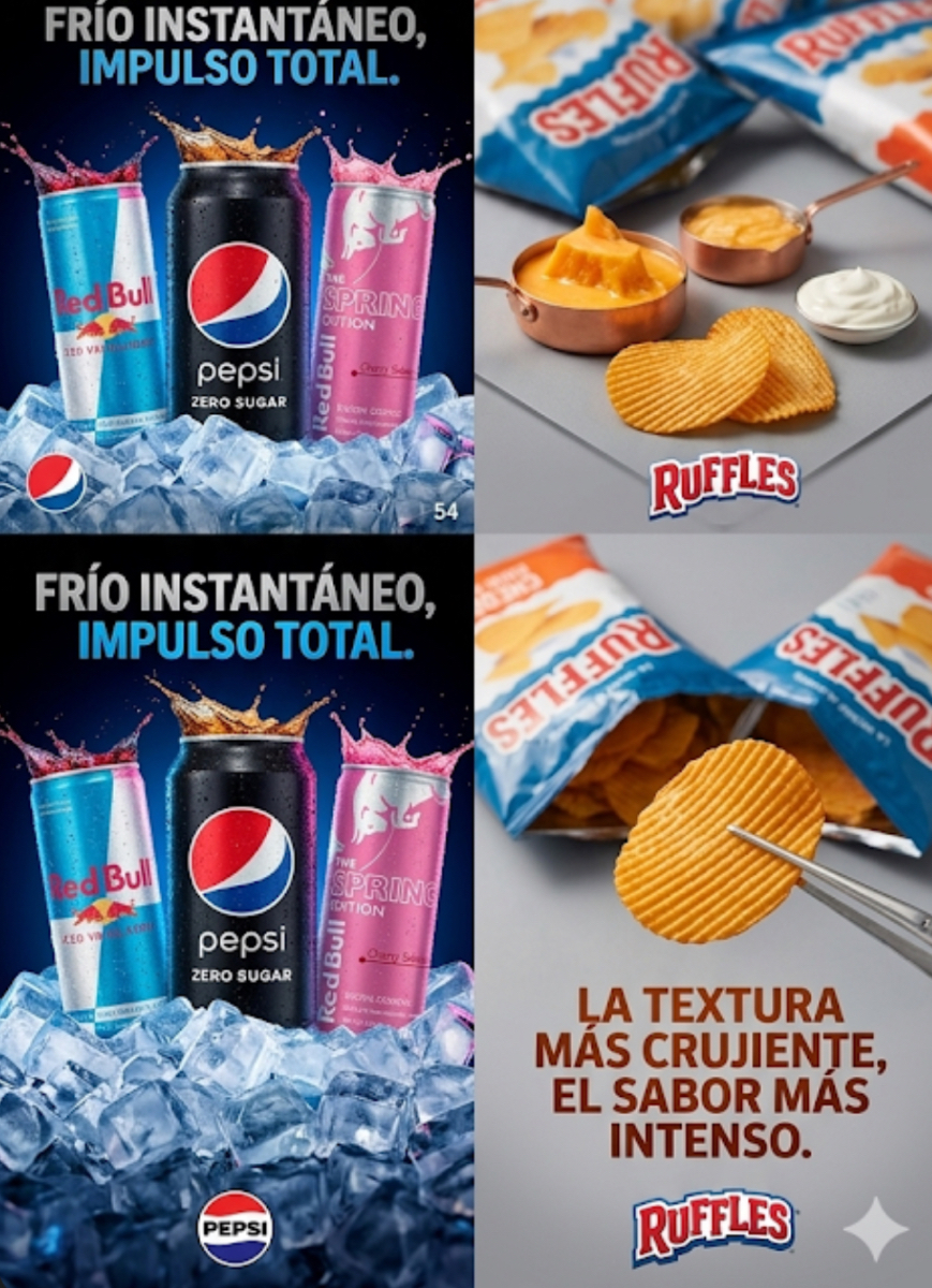 Variety of chips, candy and drinks in vending machine