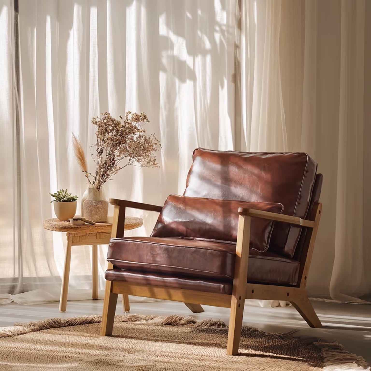 Leather Lounge Chair