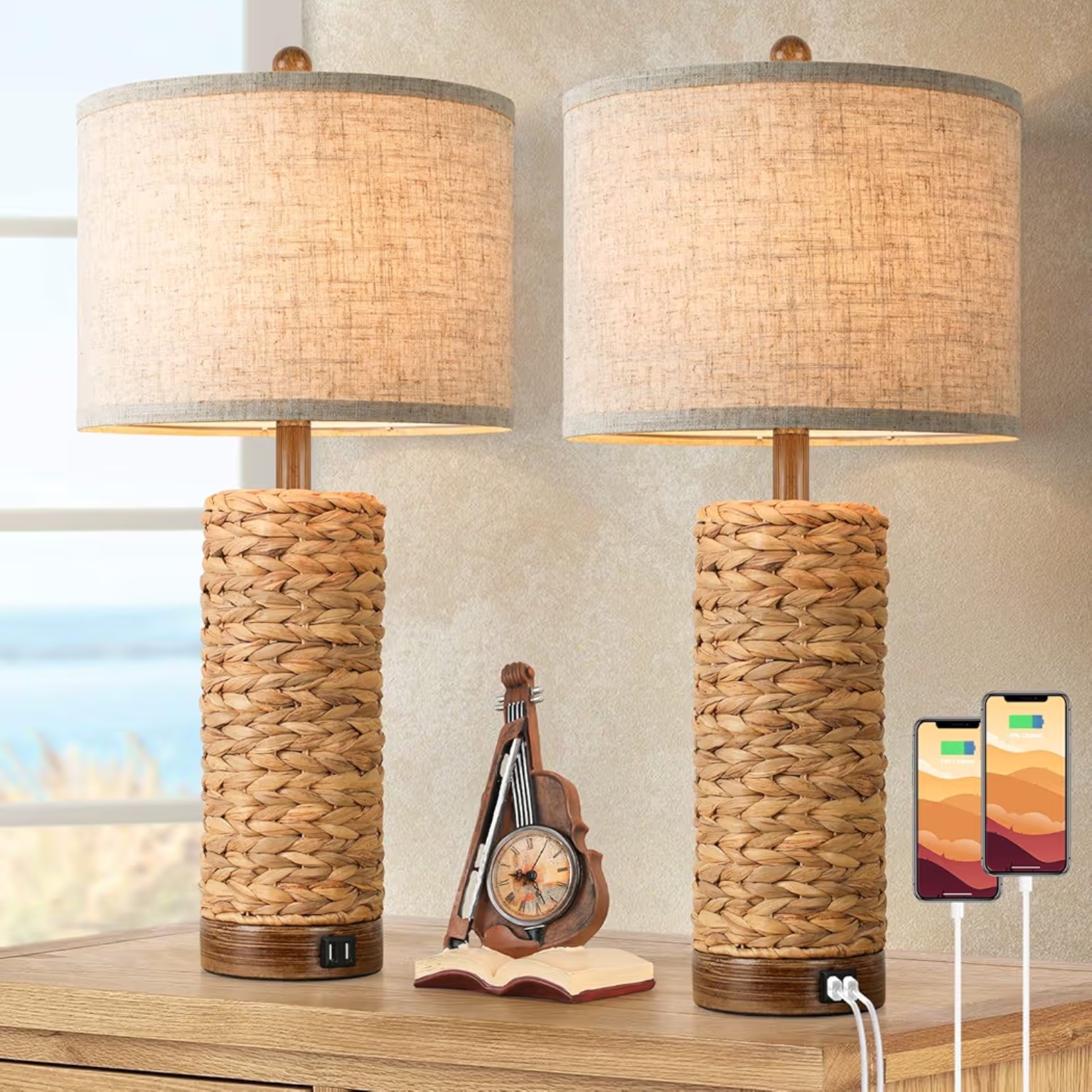 Rattan Table Lamp