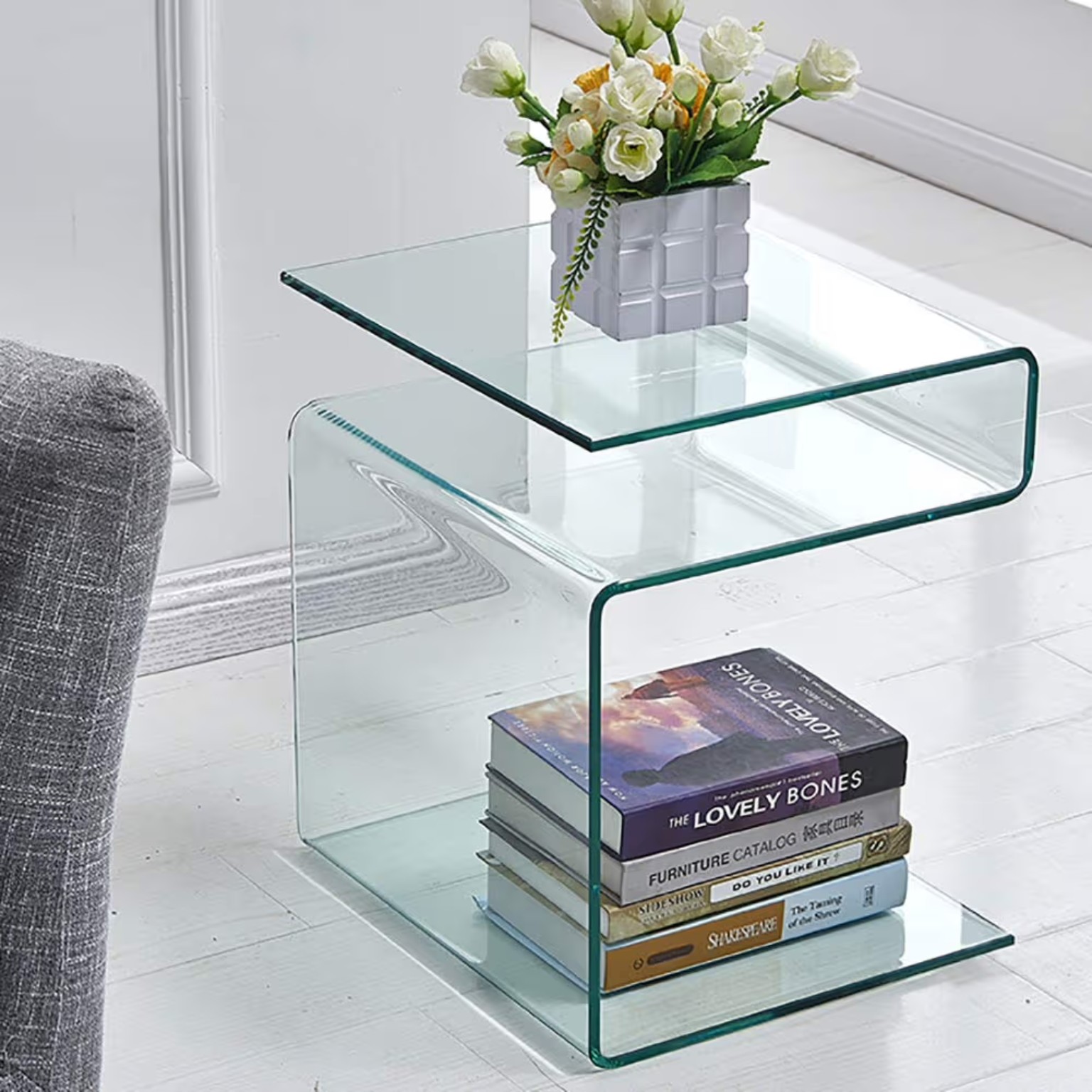 Glass Side Table