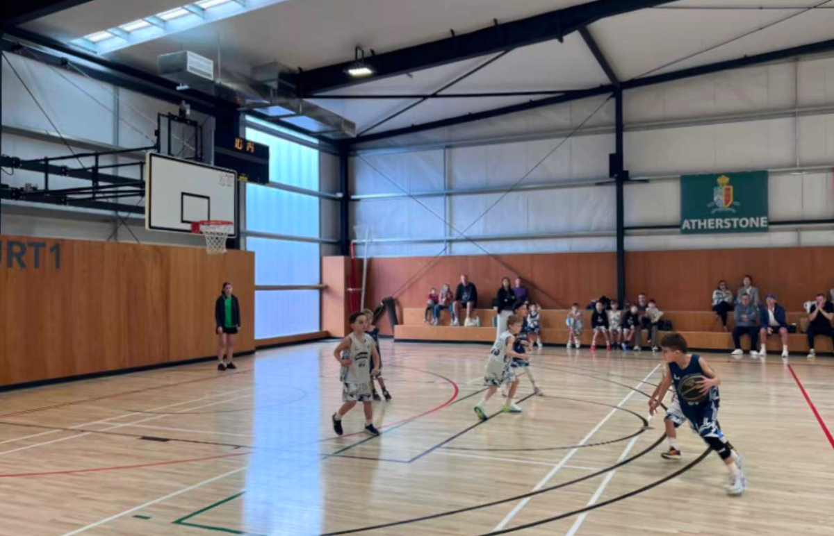 Indoor basketball training