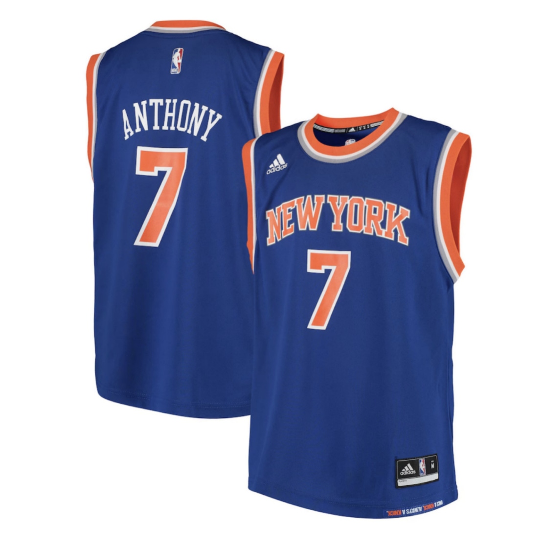 Carmelo Anthony Blue Jersey